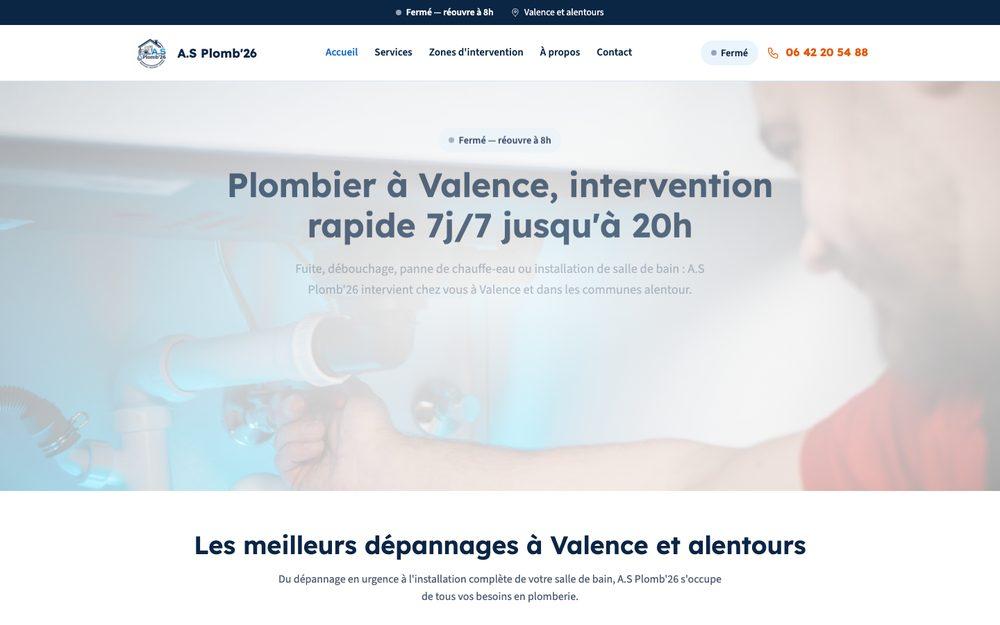 Aperçu du site A.S Plomb'26